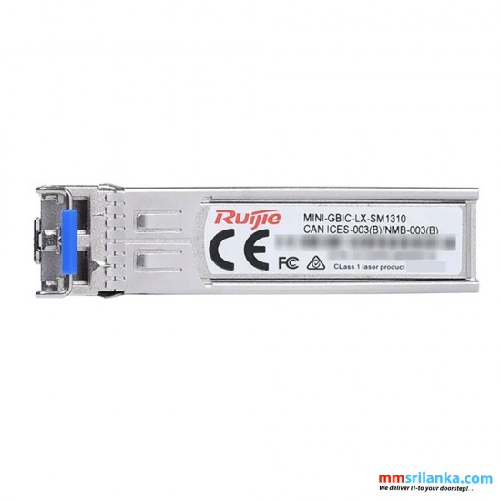 Ruijie MINI-GBIC-LX-SM1310 1000BASE-SX SFP 1310-nm 10-km DDM Duplex LC SMF Optical Transceiver Module (3Y)